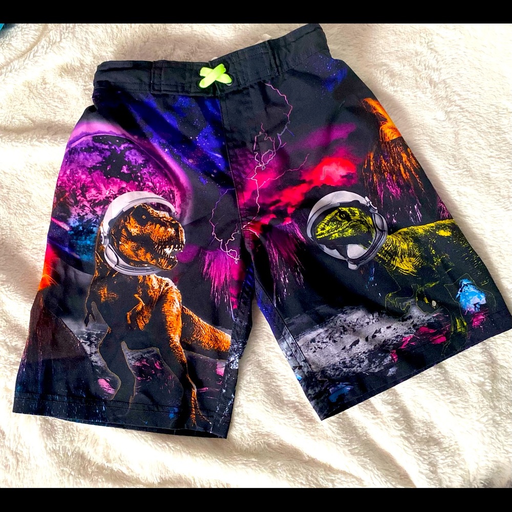 Dinosaur Outer Space Swim shorts